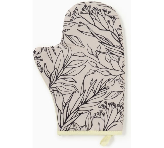 Варежка-прихватка Доляна Flower 20x28 см, габардин, 35% хлопок, 65% полиэстер 10379837