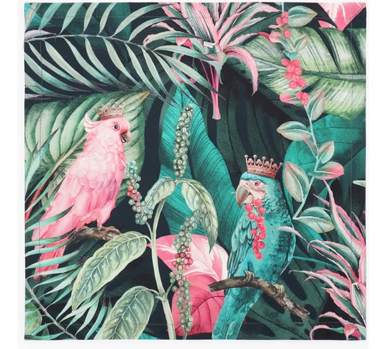 Салфетка Этель Tropical parrots 46x46 см, 100% хлопок, саржа 190 г/м 10283417 1