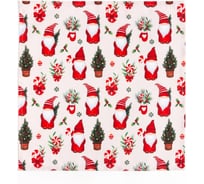 Набор салфеток Этель Santa Claus 46x46 см 4 шт, 100% хлопок, репс 210 г/кв.м 7321884