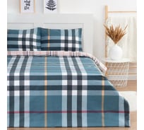 Комплект постельного белья LoveLife 2 сп., "Клетка", 175x215см, 200x225см, 50x70см-2шт, 100%хлопок, сатин, 125г/м² 10283989