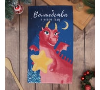 Полотенце Доляна "Волшебства в новом году" 28x46 см, 100% хл, рогожка 164 г/м2 9770522