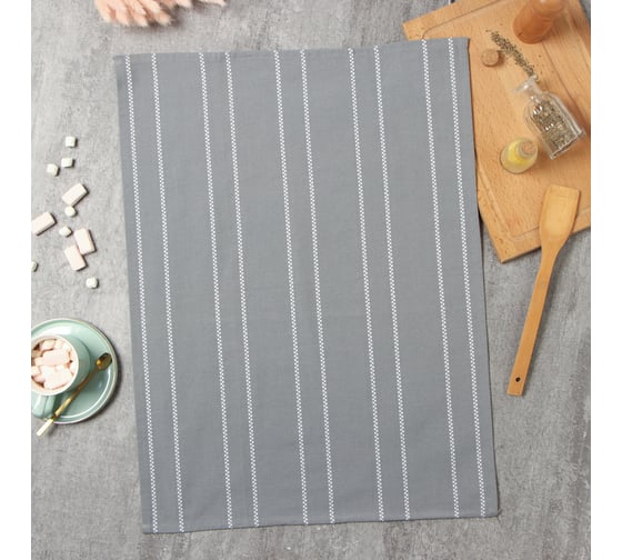 Полотенце Этель White lines 45x65 см, 100% хл 9621365