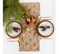 Дорожка Этель "Spruce branches" 30x70см, 100%хл, саржа 190 г/м2 7321858