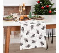 Дорожка Этель Merry Christmas 40x146 см, 100% хлопок, саржа 190 г/м2 7087541