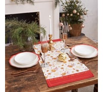 Дорожка на стол Этель Golden Christmas 30x70 см, 100% хл, саржа 190 гр/м2 5135212