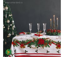 Скатерть Этель "Рождественский бал "150x180 см, хлопок 100% 1652727