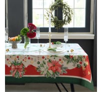 Скатерть Этель "Рождественский венок" 110x150 см, с ВГМО, 100% хл, саржа 190 г/м2 9907894