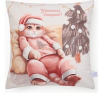 Чехол на подушку Этель "Уютных вечеров", 40x40 см, 100 п\э, велюр 10417804