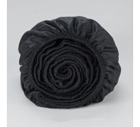 Простыня на резинке Guten Morgen поплин, гладкокрашенный, Черный, 160x200 см ППрПЧ-1600-160-200