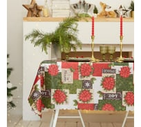 Скатерть Доляна Love 145x300 см, 100% п/э 4443168