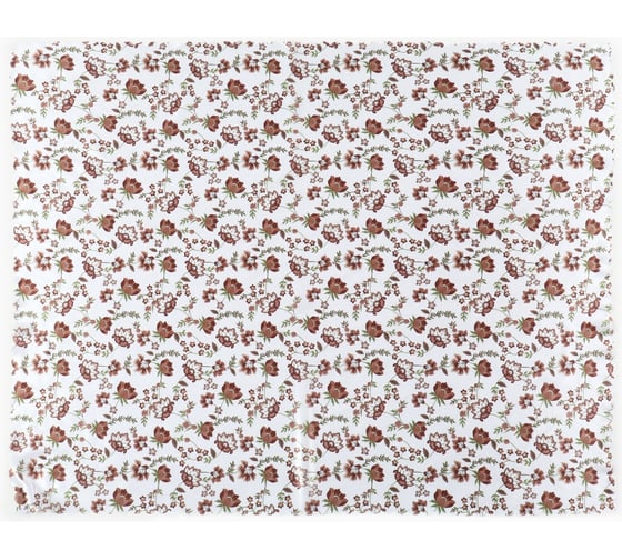 Скатерть Доляна Red flowers 145x220 см, 100% п/э 10389106