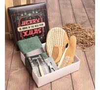 Набор подарочный Этель Merry Xmas полотенце и аксессуары (7 предметов) 9950917