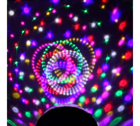Диско-шар светодиодный Серпантин "Каледоскоп", LED (красный, зеленый, синий), USB+mp3+пульт+bluetooth (220V) 765-173