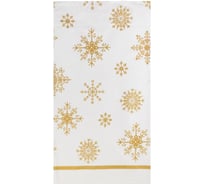 Полотенце Этель Золотые снежинки 40x70 см, 100% хлопок, 190 г/м2 5035879