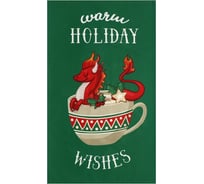 Полотенце Этель Holiday wishes 40x73 см, 100% хлопок, саржа 190 г/м2 9591645