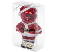 Елочная игрушка Серпантин Волшебный медвежонок 8x5x12 см, красный 916-0789