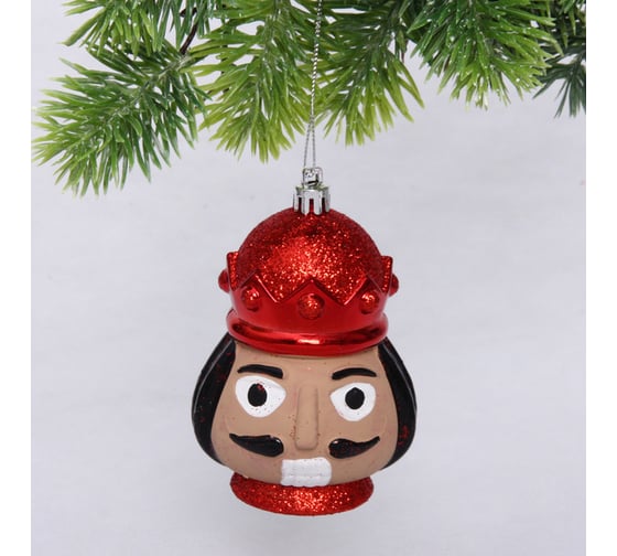 Елочная игрушка Серпантин Новогодний солдат 7,5x7x11 см, красный 916-1145