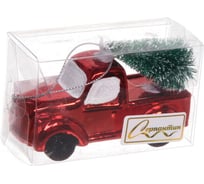 Елочная игрушка Серпантин Новогодний экспресс 4x9x11 см, красный 916-0675