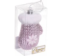 Елочная игрушка Серпантин Новогодняя варежка 5x4x10 см, розовый 916-0775