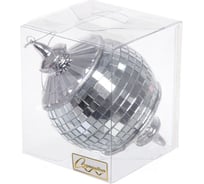 Елочная игрушка Серпантин Новогодняя дискотека 8x8x13 см, серебро 916-1181