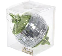 Елочная игрушка Серпантин Новогодняя дискотека 8x8x13 см, зеленый 916-1184