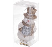 Елочная игрушка Серпантин Сияющий снеговик 6x5,5x12 см, шампань 916-0764