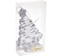 Елочная игрушка Серпантин Сладкая елочка 7,5x1,5x14 см, серебро 107-5984