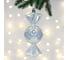 Елочная игрушка Серпантин Сладкая конфетка 6,3x6,3x15 см, серебро 107-6002 2