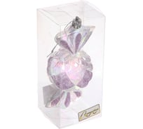 Елочная игрушка Серпантин Сладкая конфетка 6,3x6,3x15 см, фиолетовый 107-6003