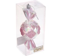 Елочная игрушка Серпантин Сладкая конфетка 6,3x6,3x15 см, розовый 107-5999