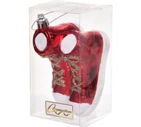 Елочная игрушка Серпантин Стильные кеды 6x9x5,5 см, красный 107-6051