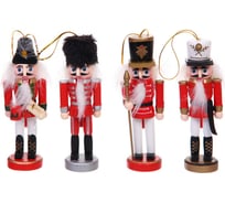 Елочная игрушка Серпантин Щелкунчик - Королевское собрание набор 4 шт 4x3,5x13 см 183-0457