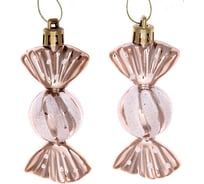 Елочные игрушки Серпантин Таинственное очарование Конфетки 8 см набор 2 шт, шампань 916-885