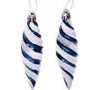 Елочные игрушки Серпантин Таинственное очарование Сосульки 10 см набор 2 шт, сапфир 916-897