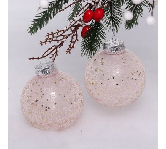 Набор украшений Серпантин SHINE Diamond Sand 8 см 2 шт, baby pink 201-1986 1