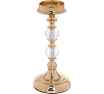 Подсвечник Серпантин "CRYSTAL" 24,5х11,5х11,5 см, Золото 114-473