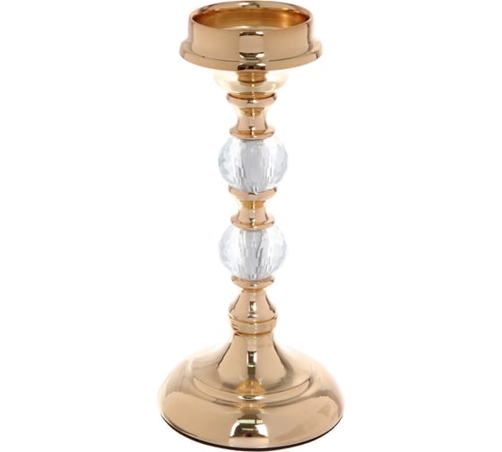 Подсвечник Серпантин "CRYSTAL" 24,5х11,5х11,5 см, Золото 114-473