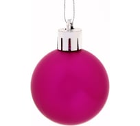 Новогодние шары Серпантин 4 см набор 6 шт микс фактур, фуксия 196-177