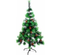 Ёлка Серпантин "Тайга" 120 см, леска с шишками и ягодами (90 веток) 200-137