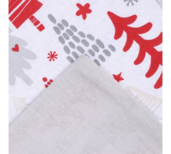 Комплект постельного белья Этель 2 спальное, New Year's pattern 175x215 см, 200x220 см, 70x70 см 2 шт, бязь 10385169