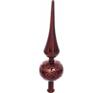 Верхушка на елку Серпантин 23 см Волшебный узор, шоколад 201-1904