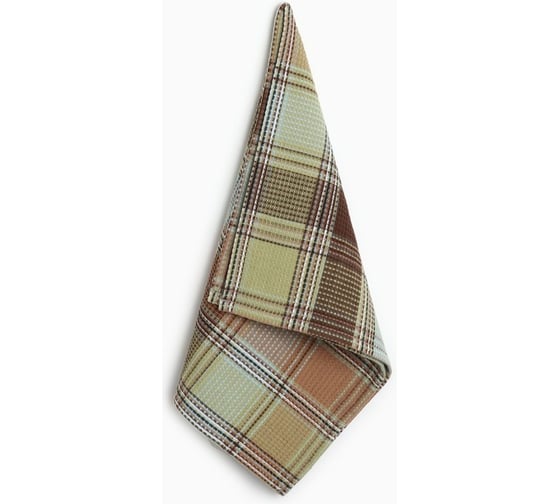 Полотенце Этель Plaidголубой, 38x63 см, 100% хлопок 9621420