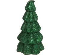 Свеча новогодняя Серпантин Сказочная ель 5,5x10 см, зеленый 221-051