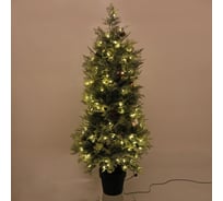 Елка светодиодная Серпантин "Лесная радость" 120 см (460 веток) 140 ламп LED, цвет свечения-Теплый белый 184-0016