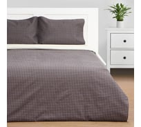 Комплект постельного белья Этель евро, Graphite cage 200x215 см,225x240 см,50x70± 3 см - 2 шт., новосатин 10326507