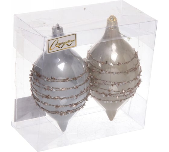 Набор украшений Серпантин SHINE "Star Thread" 13,8x6,5 см (2 шт..), light champagne/silver 201-1934