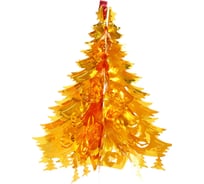Украшение фольгированное Серпантин "Волшебная ёлочка" d-40 см, Золото 202-441