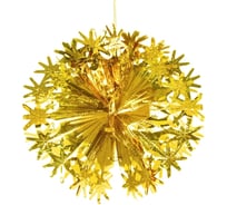 Украшение фольгированное Серпантин "Волшебный шар" d-30 см, Золото 202-429