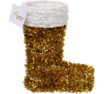 Украшение фольгированное Серпантин "Зимний ботиночек" 22х17х7 см, золото 202-410