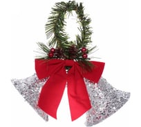 Украшение новогоднее Серпантин "Звонкие колокольчики" 22х12х15 см, серебро 196-0209